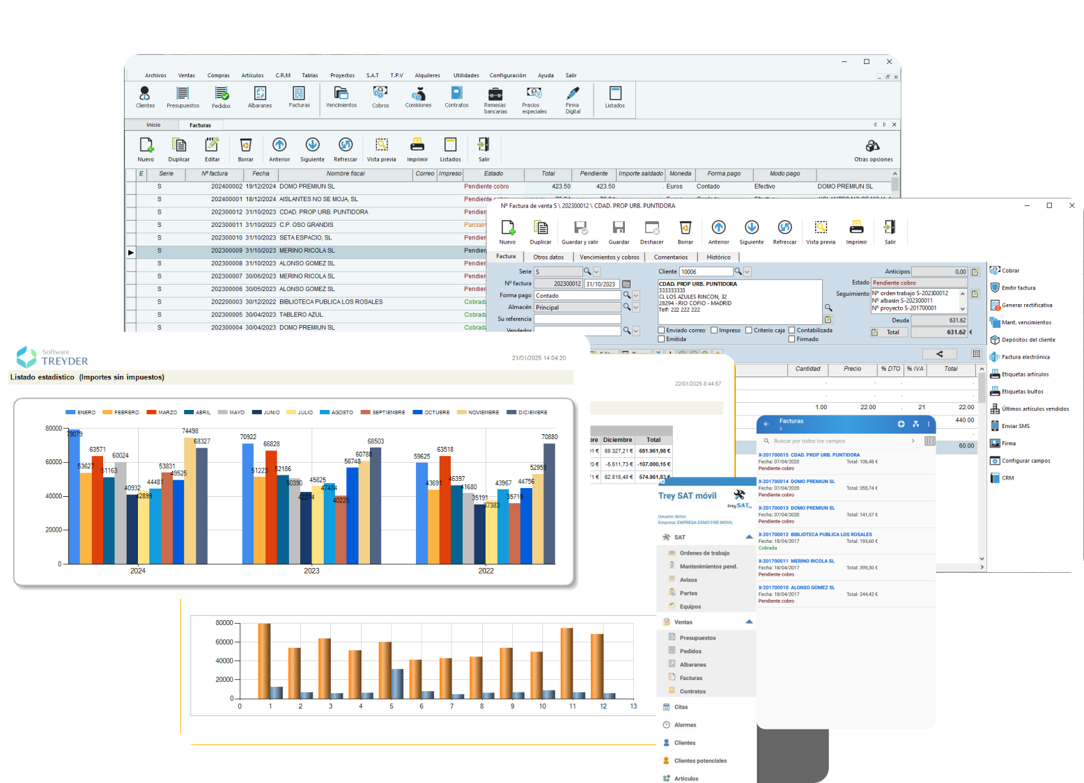 montaje facturas software treyder
