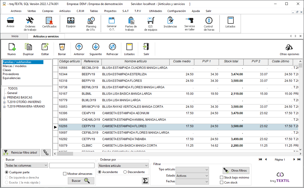 Software para empresas textiles