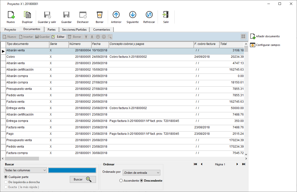 Software gestión de obras y proyectos