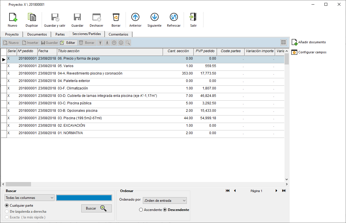 Software gestión de obras y proyectos