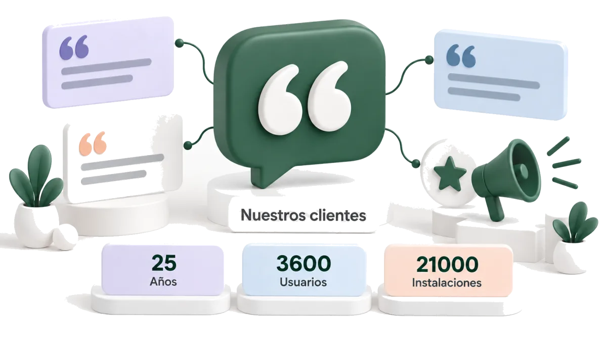 Clientes de Software Treyder: 25 años, 3.600 usuarios y 21.000 instalaciones