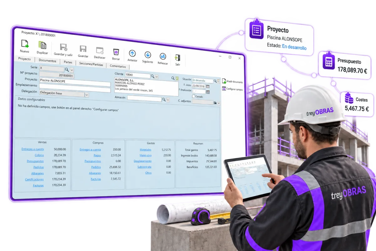 treyOBRAS — software de obras y reformas