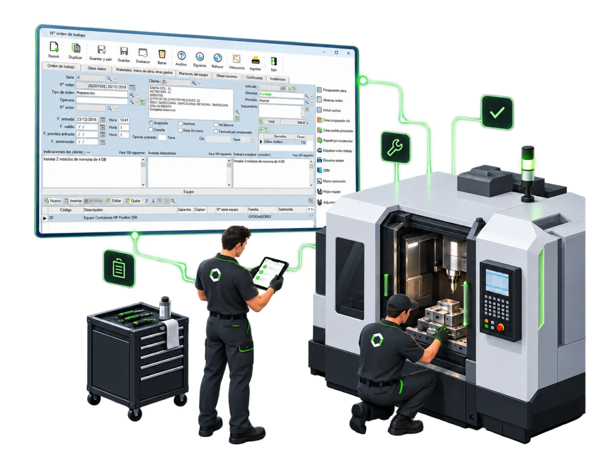 treySAT — software para servicio tecnico