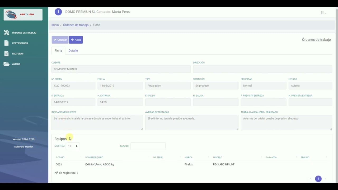 Vídeo del portal de consultas web para SAT y GMAO